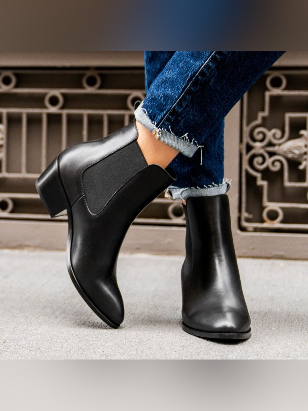 Thursday Boot Company The Duchess Chelsea 2” Heel Bootie Size 7